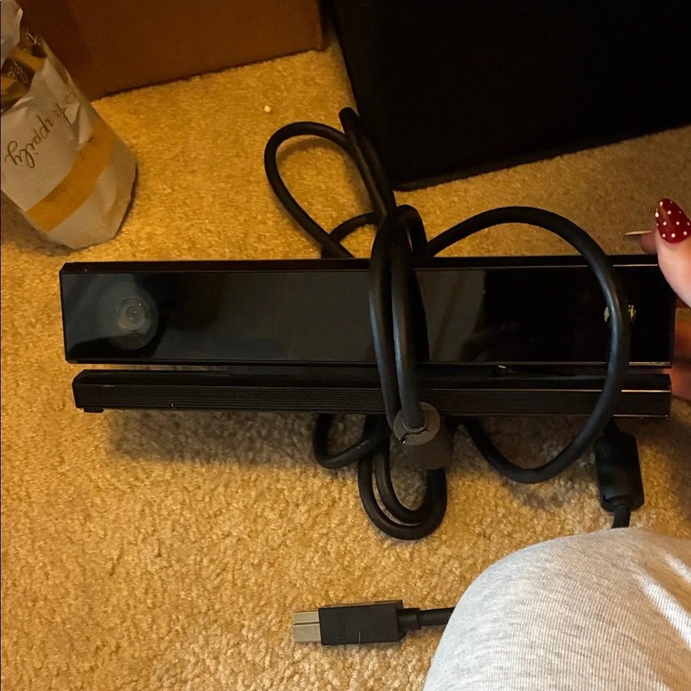 Black Gaming Console with Sensor